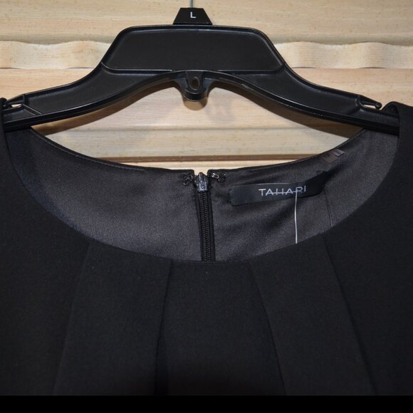 Tahari Sleeveless Sheath, Size 12, Little Black Dress, Professional Flair - NWT - Picture 2 of 12